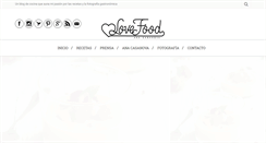 Desktop Screenshot of lovefood.es