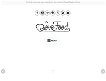 Tablet Screenshot of lovefood.es